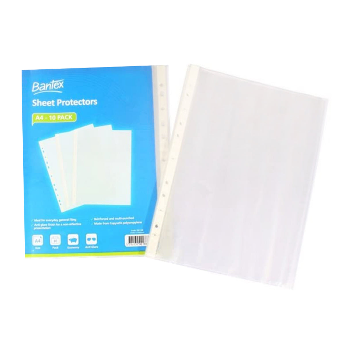Bantex Sheet Protectors A4 35 micron Pack of 10 - Zart