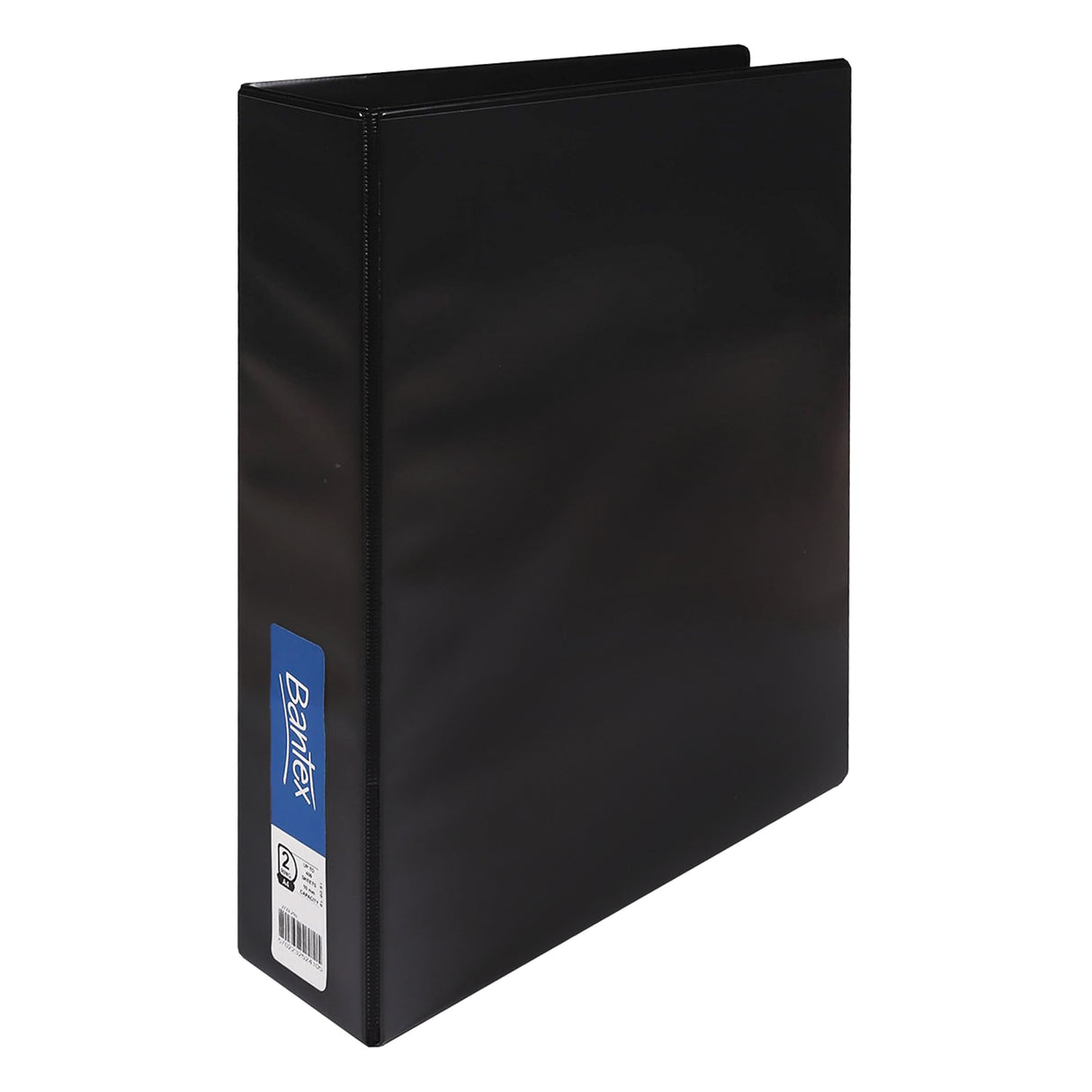 Bantex Cover Insert 2D Ring Binder A4 38mm spine Black - Zart