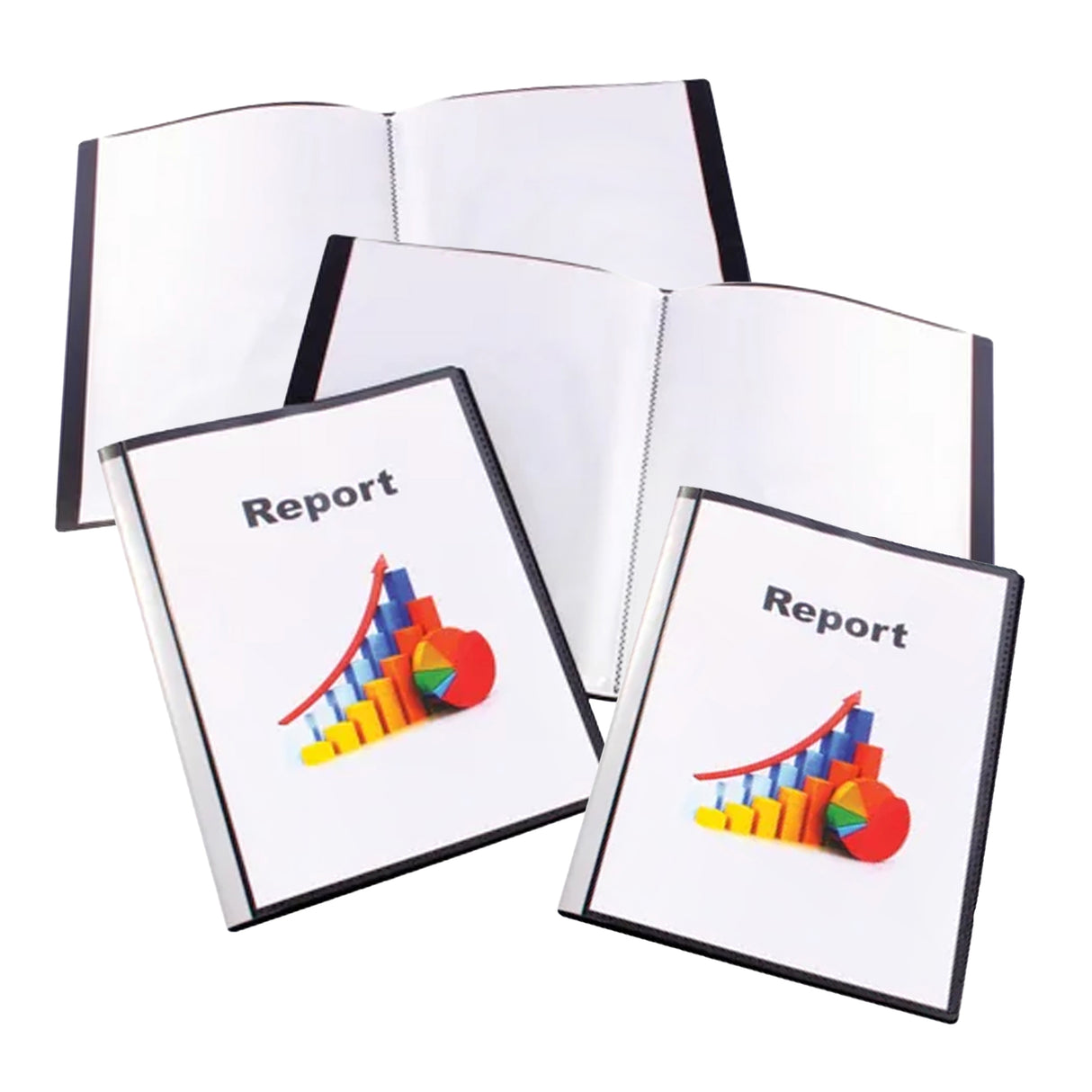 Display Book with insert cover A4 Pockets Black - Zart