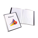 Display Book with insert cover A4 Pockets Black - Zart
