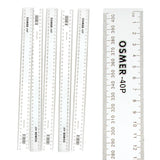 Ruler 40cm Plastic Pack of 20