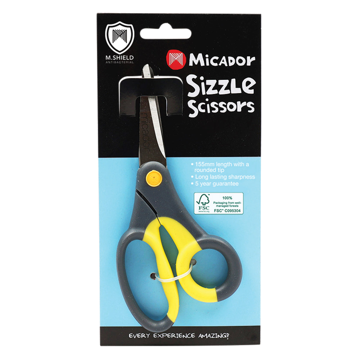 Micador Sizzle Soft Grip Scissors 180mm