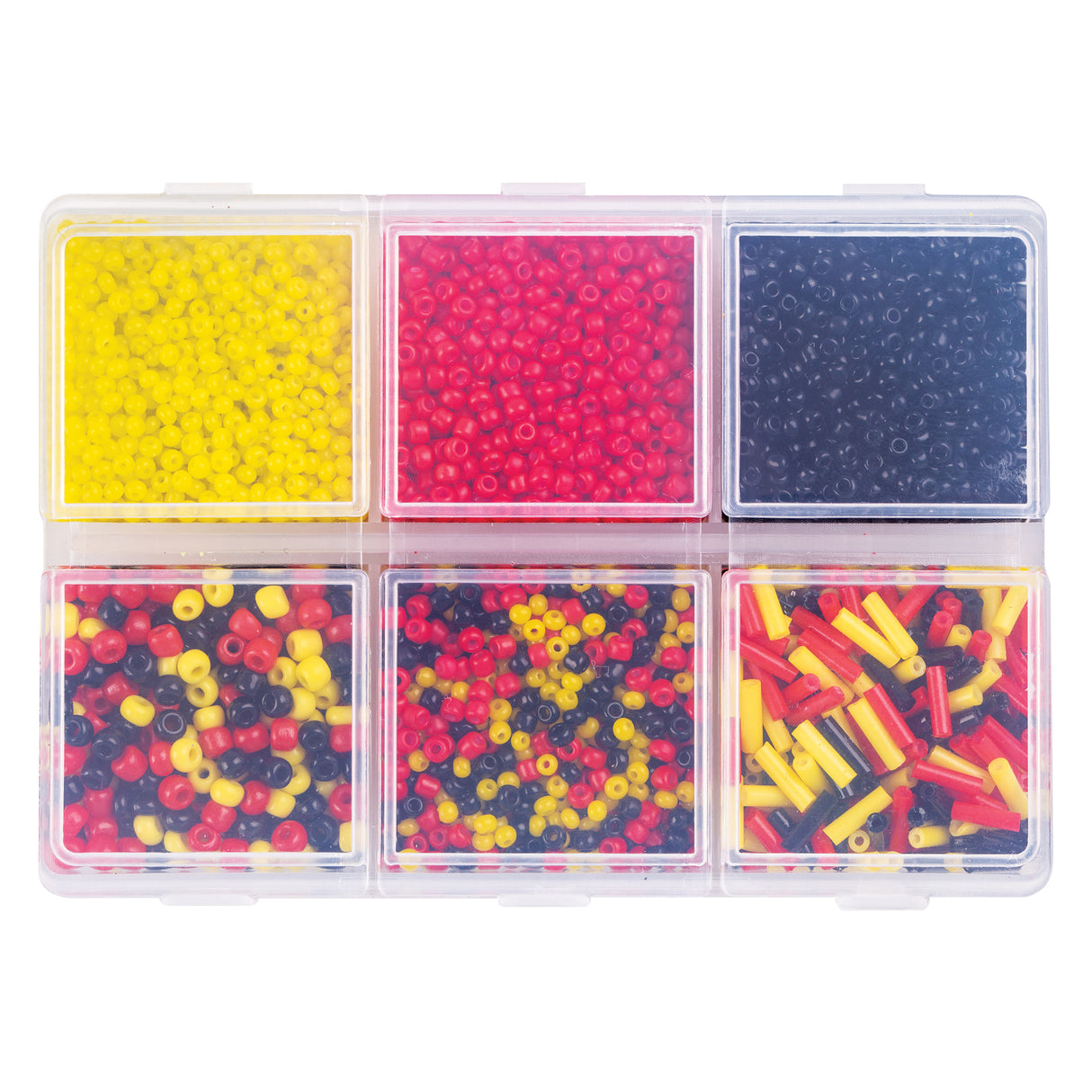 Seed Bead Pack Aboriginal Flag Colours 60g