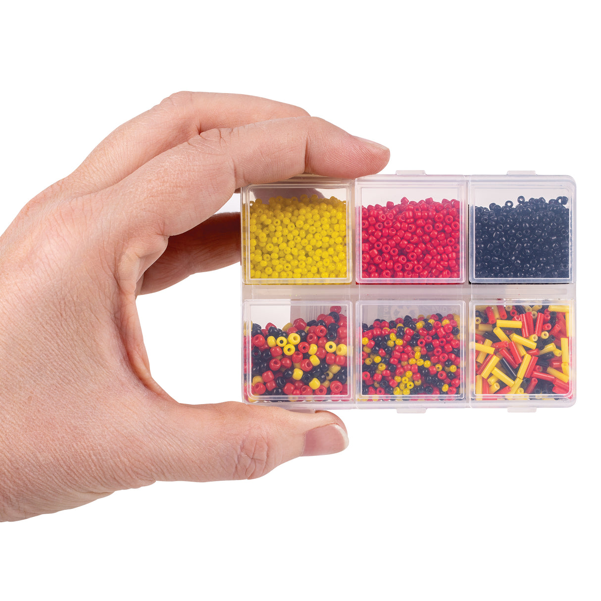 Seed Bead Pack Aboriginal Flag Colours 60g