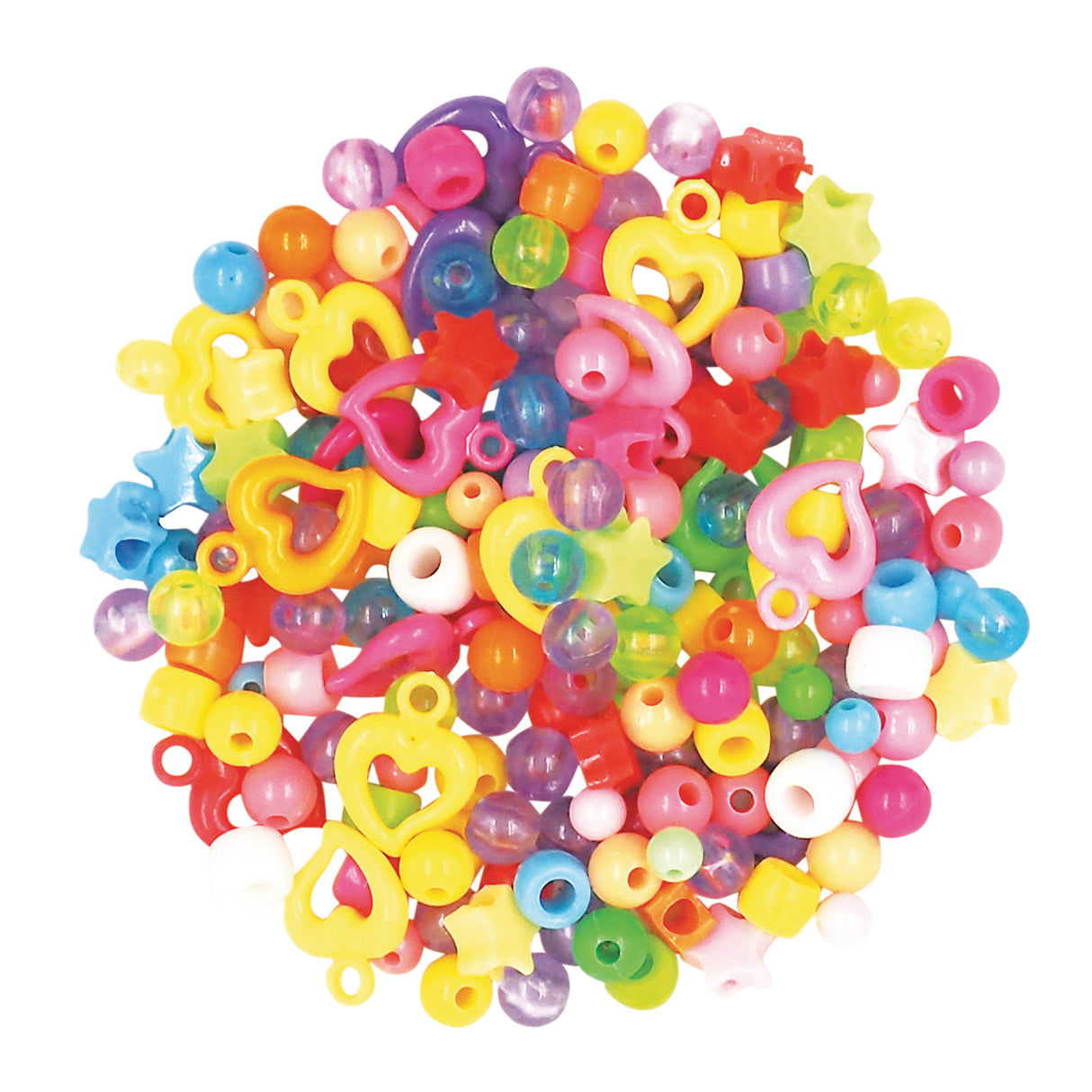 Plastic Beads Value Pack Assorted 1kg