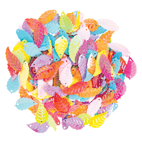 Iridescent Leaf Sequins 50g - Zart