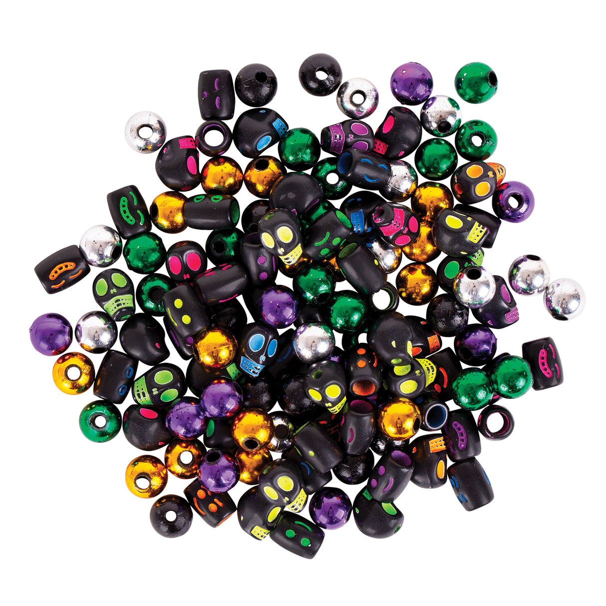Skull & Face Beads 100g Jar - ZART