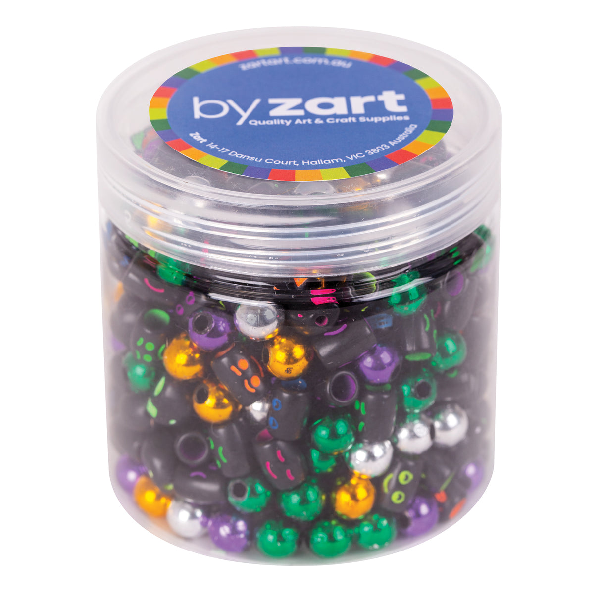 Skull & Face Beads 100g Jar - ZART