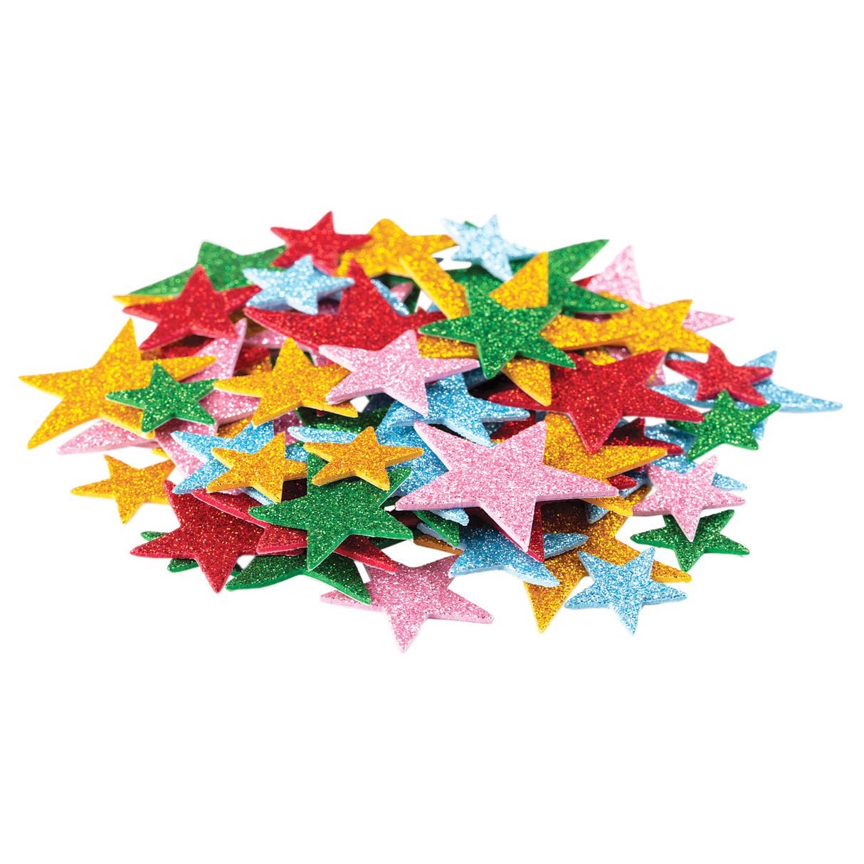 EVA Adhesive Glitter Stars Pack of 144 - Zart