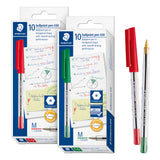Staedtler 430 Stick Ballpoint Pen 1.0mm Medium Pack of 10 - Zart