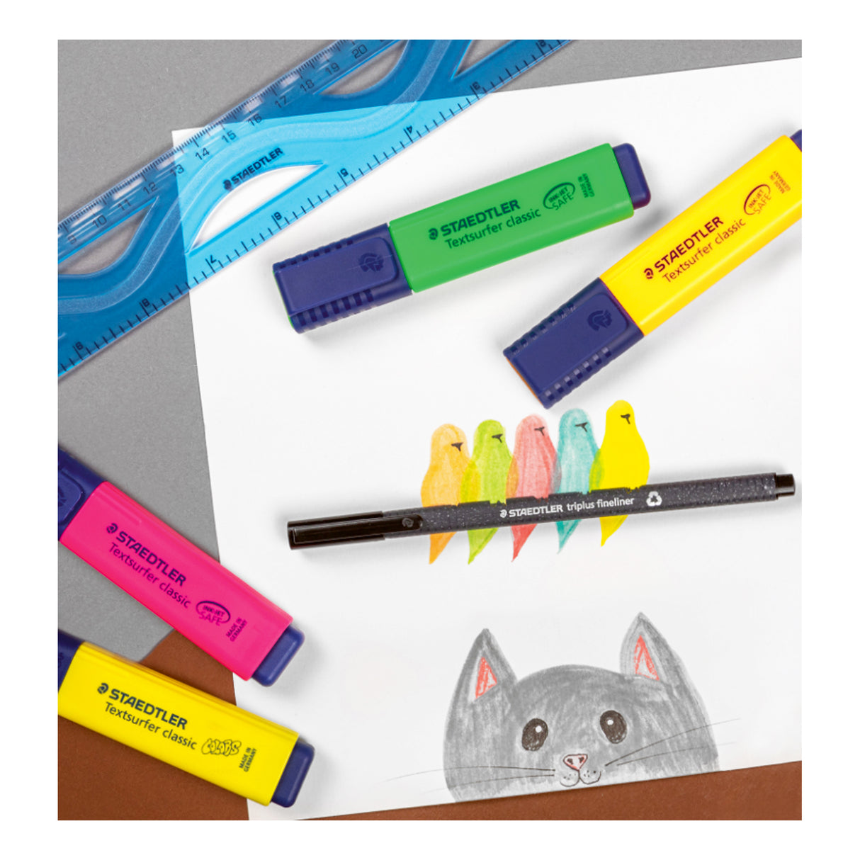 Staedtler Textsurfer Classic Highlighters Assorted Colours - Zart