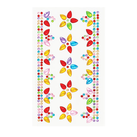 Self Adhesive Rhinestones Flower Petals Pack of 286 - Zart