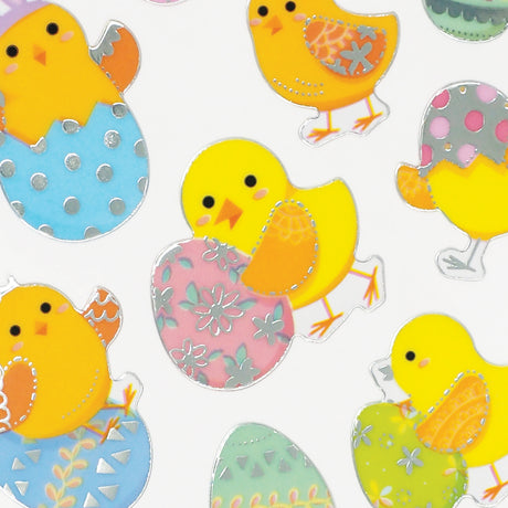 Easter Stickers Chicks & Eggs 30 Pieces - Zart