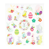 Easter Stickers Bunny & Flowers & Eggs 24 Pieces - Zart