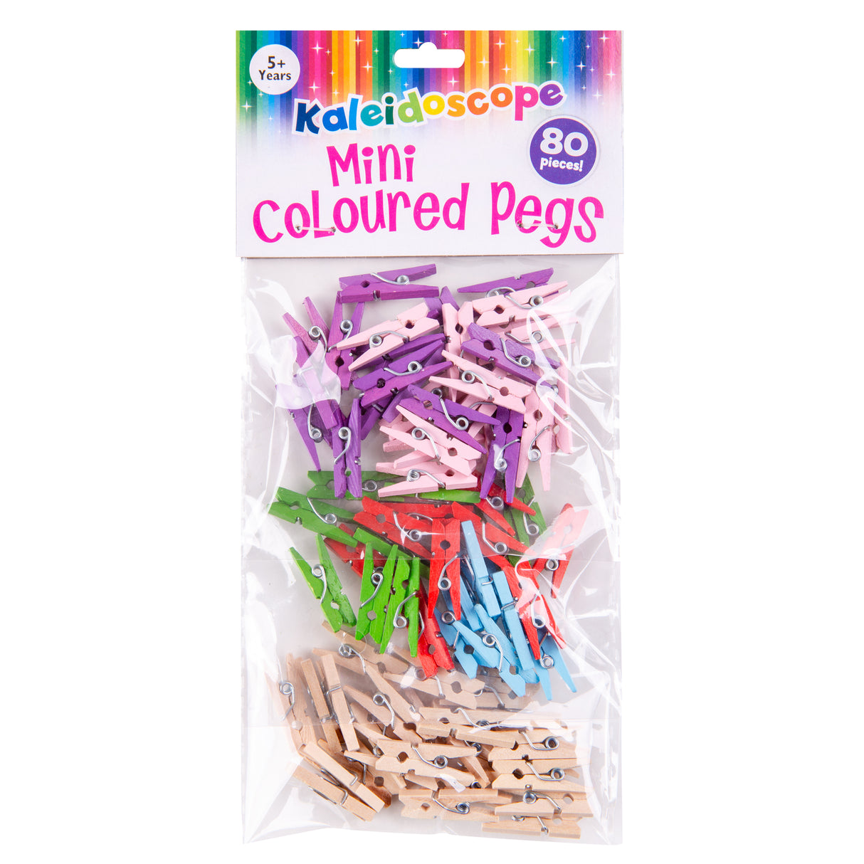 Kaleidoscope Mini Coloured Pegs - Zart