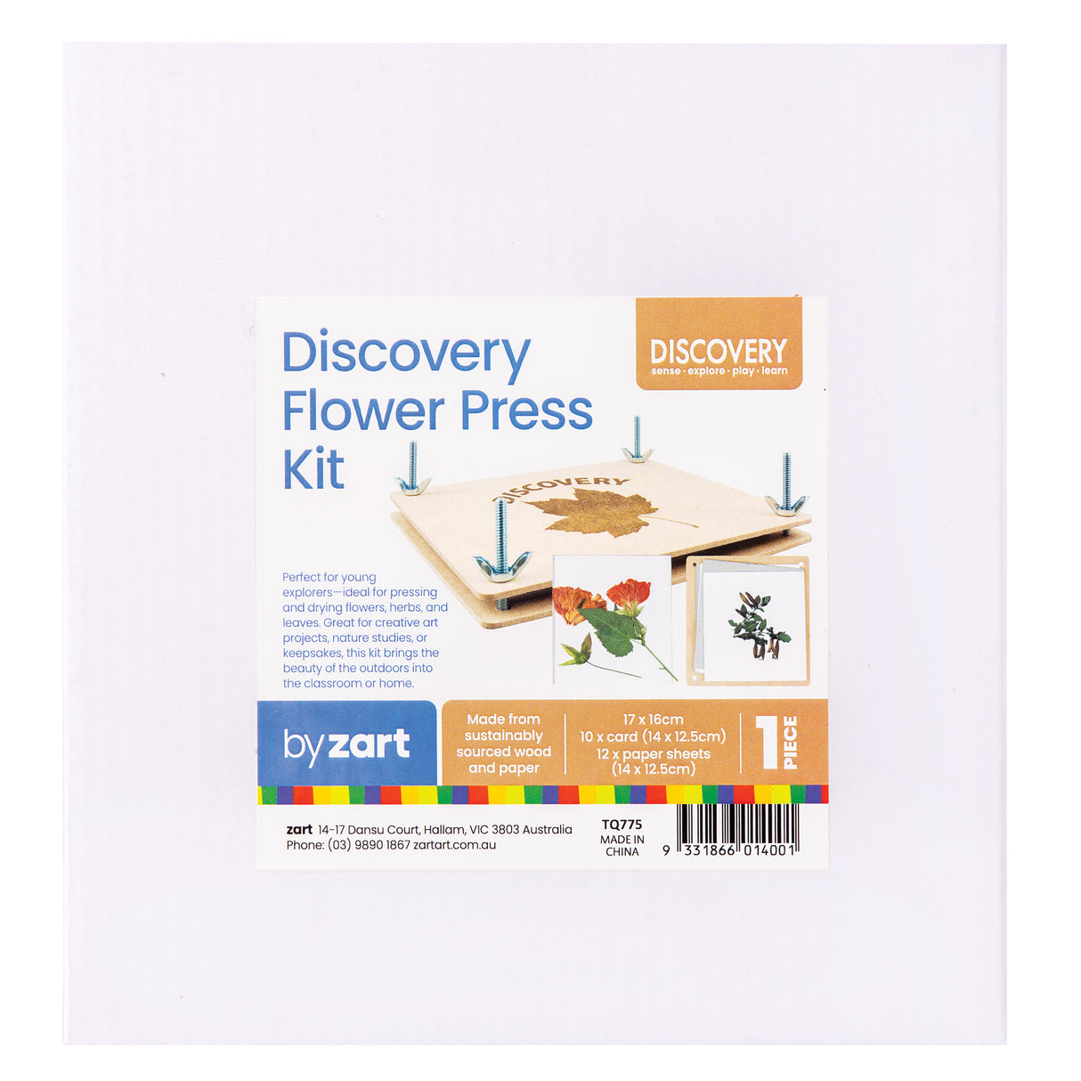Zart Discovery Flower Press Kit 168 x 160mm