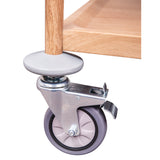 Wood Look 3 Tier Classroom Metal Trolley - Zart