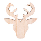 Wooden Xmas Shapes Large Assorted Pack of 30