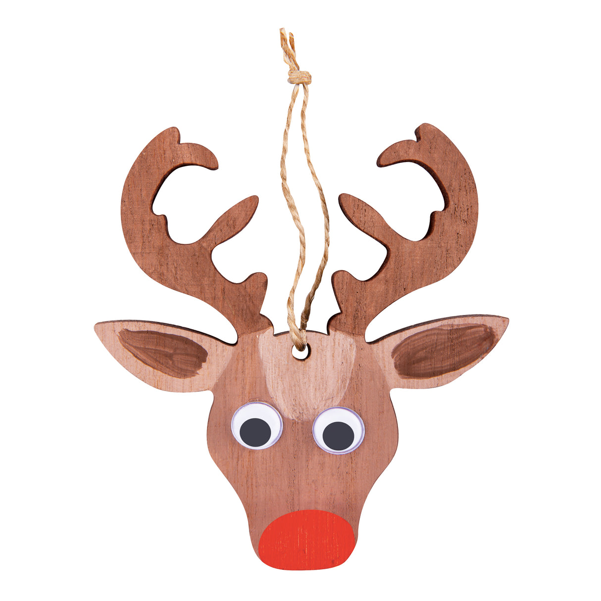 Wooden Xmas Shapes Large Assorted Pack of 30