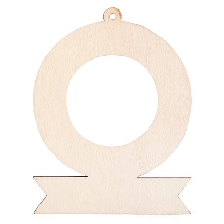 Wooden Wreath and Tree with Banner Pack of 12