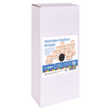 Wooden Button Baron Brayer Pack of 10 - Zart