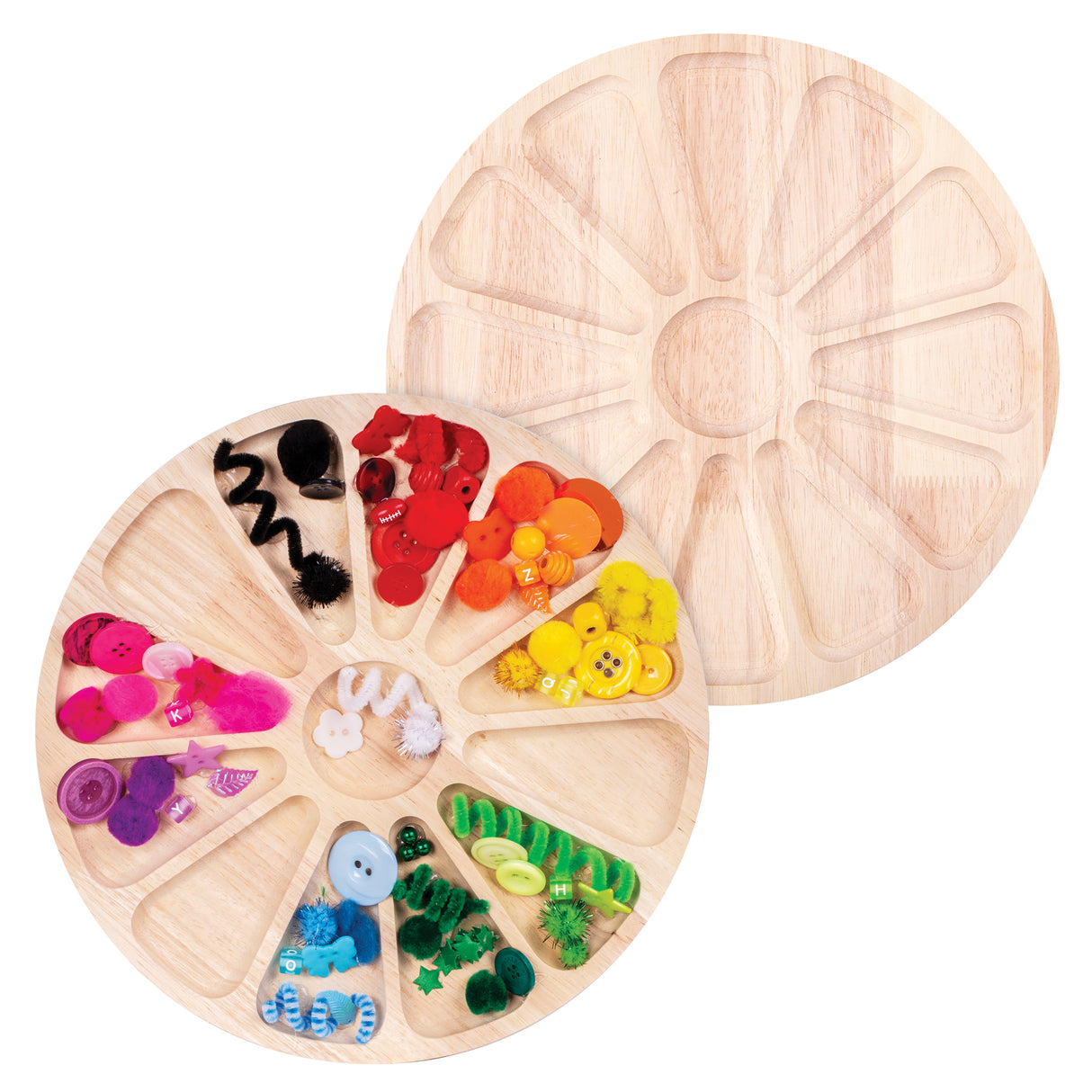 Wooden Colour Wheel Tray - Zart