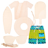 Wooden Australian Summer Shapes Pack of 24 - Zart