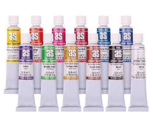 Art Spectrum Gouache 22.5mL Colours Pack of 12