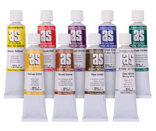 Art Spectrum Oil Paint Set 40mL Pack of 9