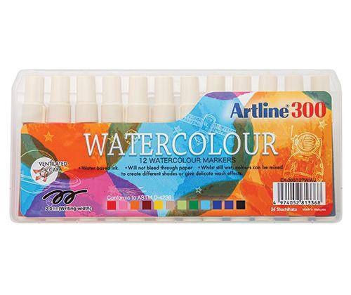 Artline Liquid Crayons (Watersoluble Markers) Pack of 12