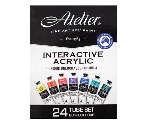 Atelier Acrylic Paint Set 20mL Pack of 24