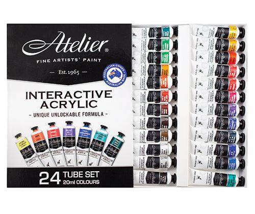 Atelier Acrylic Paint Set 20mL Pack of 24