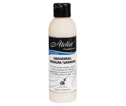 Atelier Acrylic Paint Universal Medium/Varnish 250mL