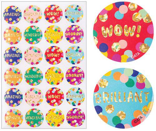 Reward Stickers Confetti Pack of 72