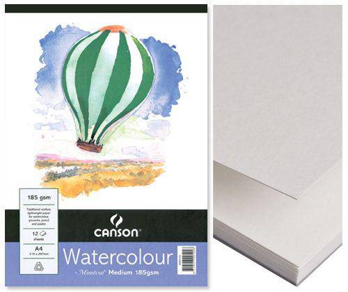 Montval Watercolour Paper Pad 300gsm Medium