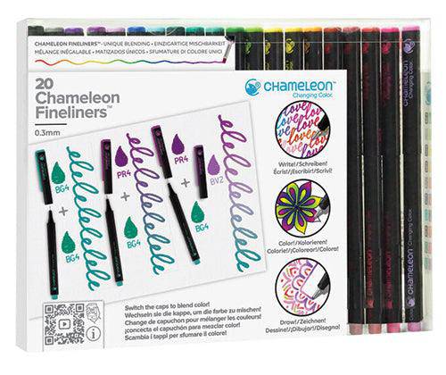 Chameleon Fineliner Designer Colours Pack of 20