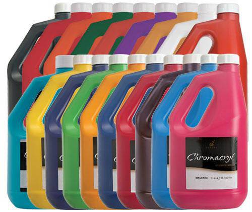 Chromacryl Paint 2L Assorted Pack of 19 - Zart