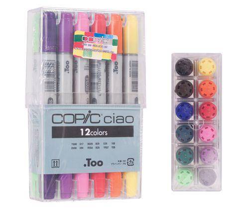 Copic Ciao Marker Set Basic Pack of 12 - Zart