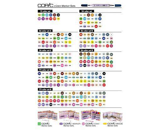 Copic Colour Chart - Zart