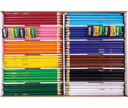 Crayola Classpack Watercolor Pencils, 240 Count - 12 Colors, Great For Classroom, Art Projects, Wet & Dry Techniques