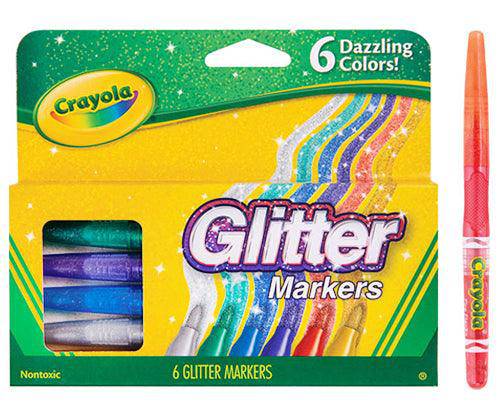 Crayola Glitter Markers Pack of 6