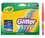 Crayola Glitter Markers Pack of 6