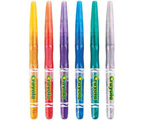 Crayola Glitter Markers Pack of 6