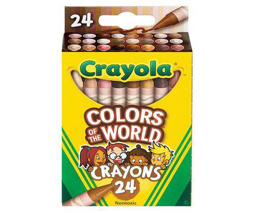 Crayola Colours of the World Crayons Pack of 24 - Zart