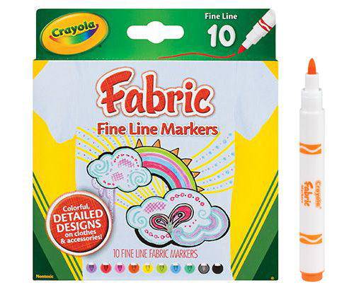 Crayola Fabric Marker Pack of 10 Zart