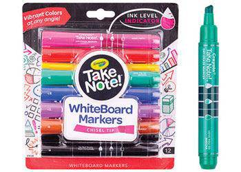 Crayola Whiteboard Markers Chisel Pack of 12