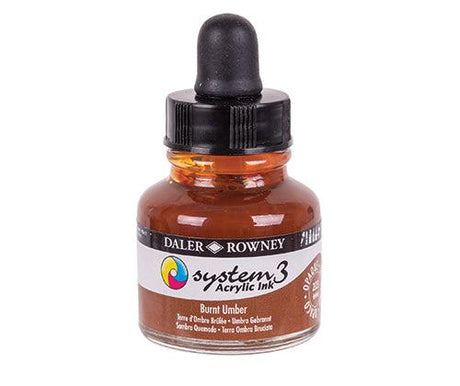 Daler Rowney System 3 Opaque Ink 29.5ml Assorted Pack of 10