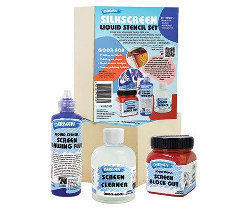 Derivan Silkscreen Liquid Stencil Set