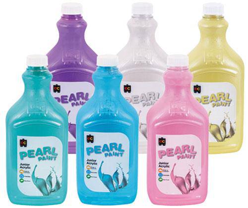 Acrylic Pearl Paint 2L Set of 6