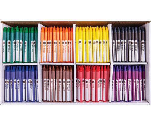 EC Creative Crayons 8 Colours Classroom Pack of 800